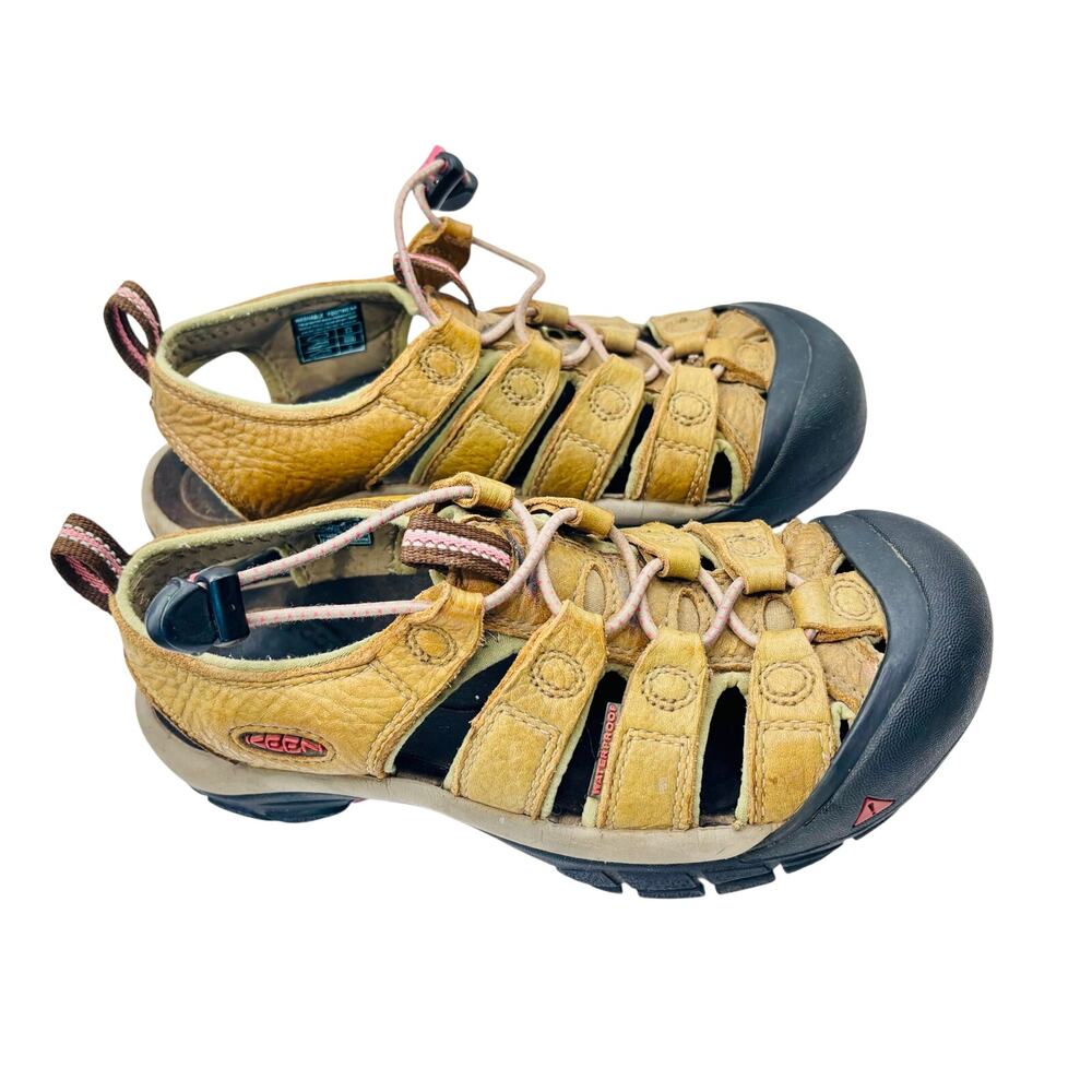 Keen Footwear Newport H2 brown leather Hiking waterproof sandals women’s sz 6.5